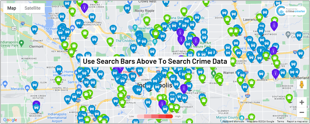 Use Search Bars Above To Search Crime Data
